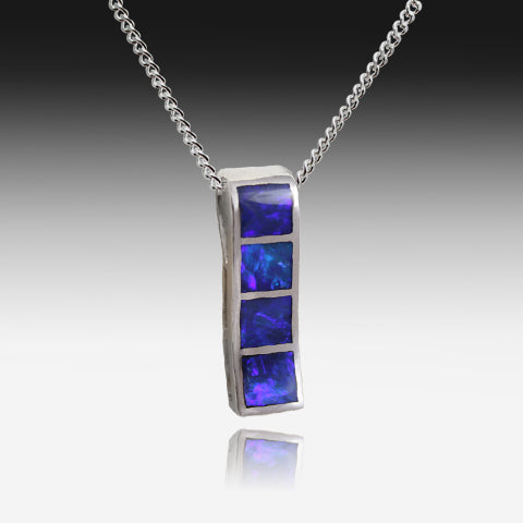 STERLING SILVER OPAL PENDANT