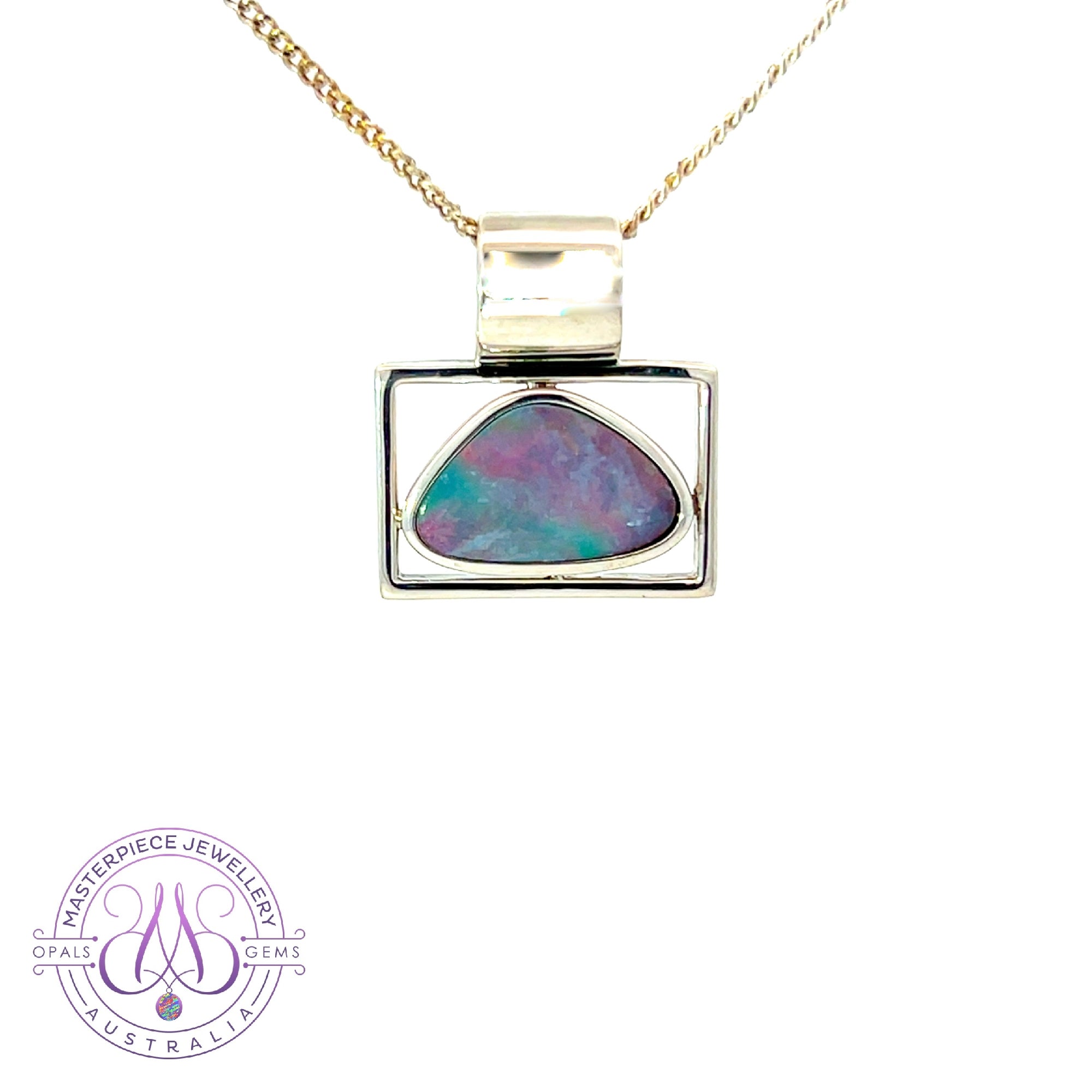 Sterling Silver Opal pendant