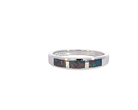Silver Opal inlay straight band ring - Masterpiece Jewellery Opal & Gems Sydney Australia | Online Shop