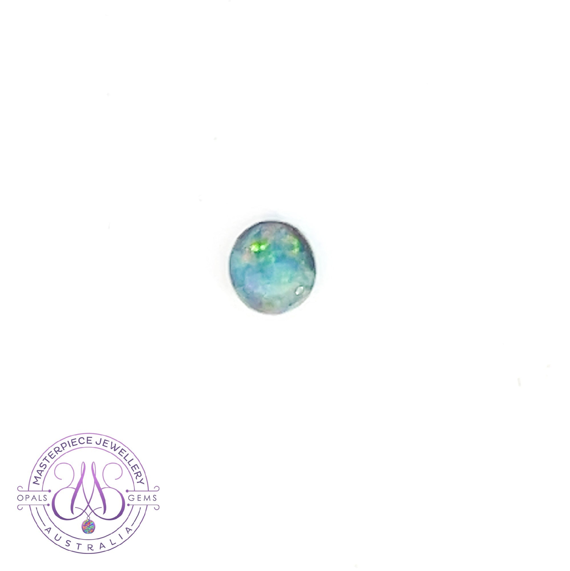 Small round Black Opal