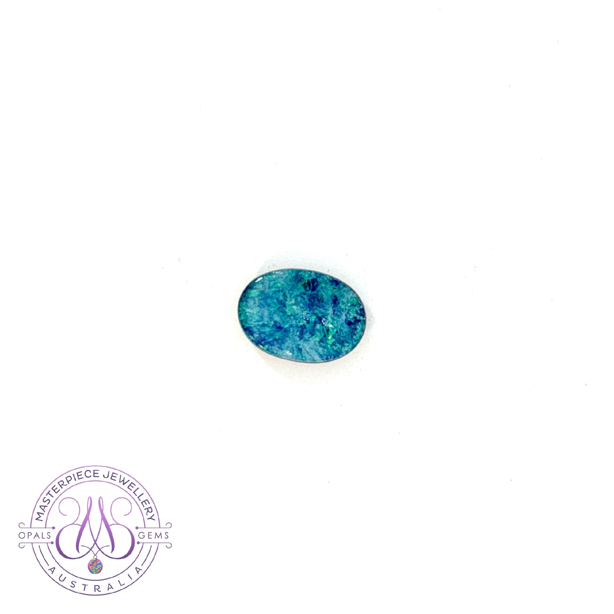 Loose Opal doublet Blue Teal colours 3.3ct