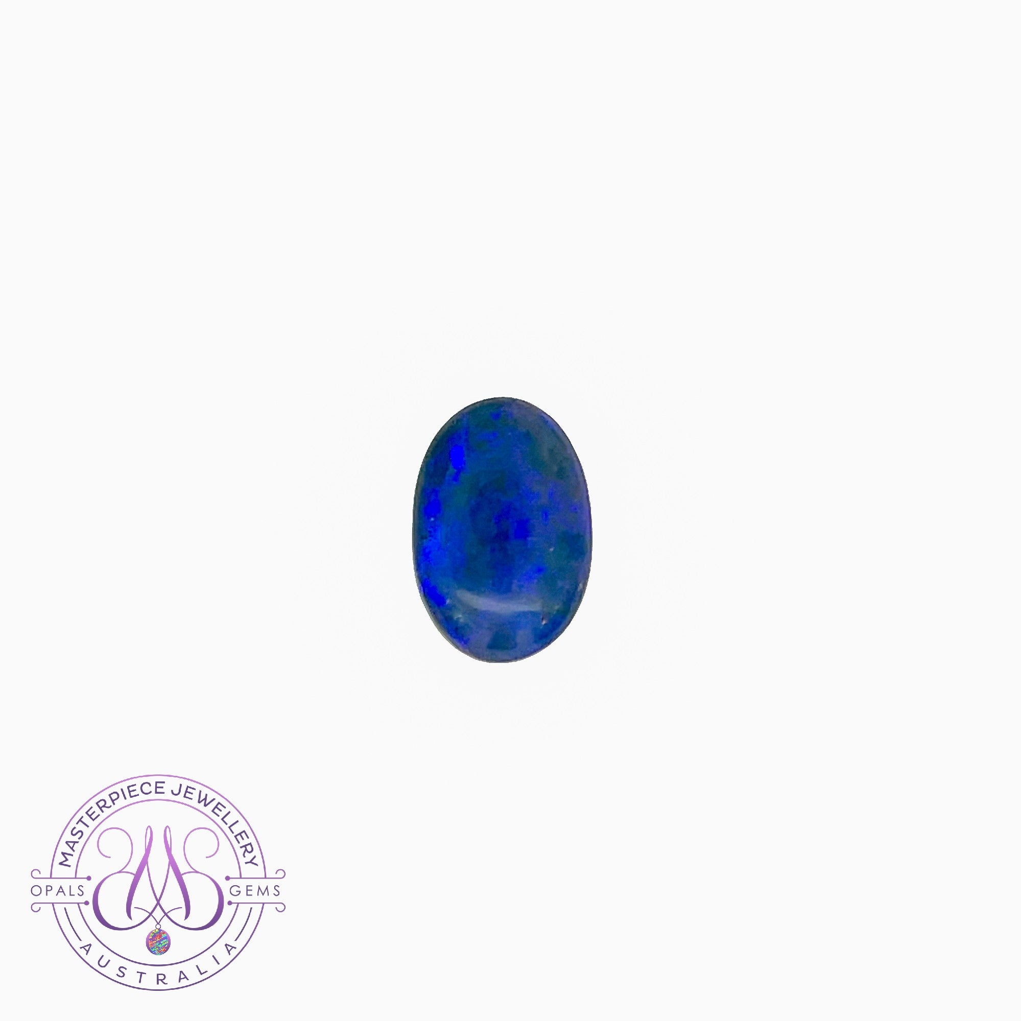 Black Opal blue colour oval 9.04ct