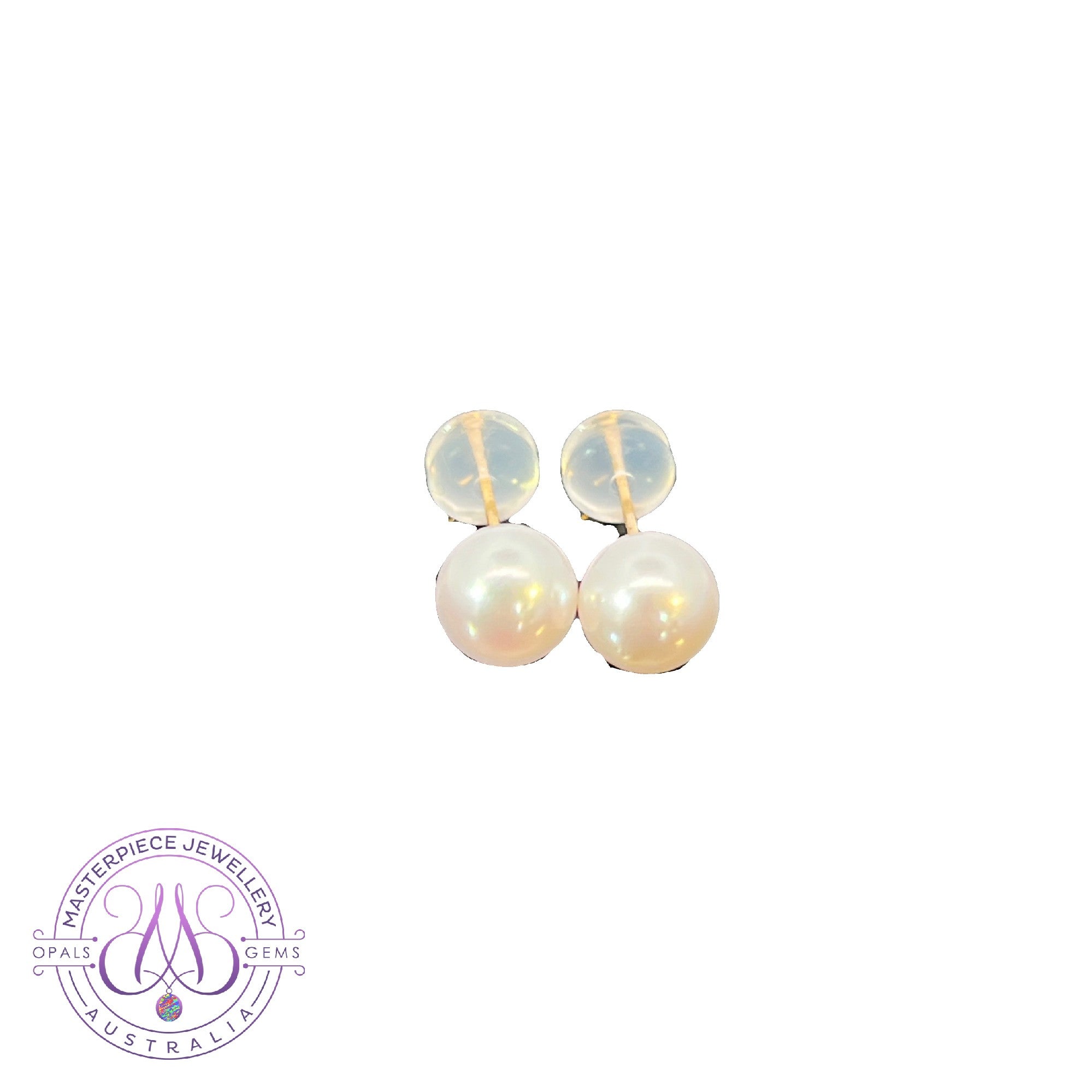 18kt Yellow Gold 6-6.5mm Akoya Pearl studs