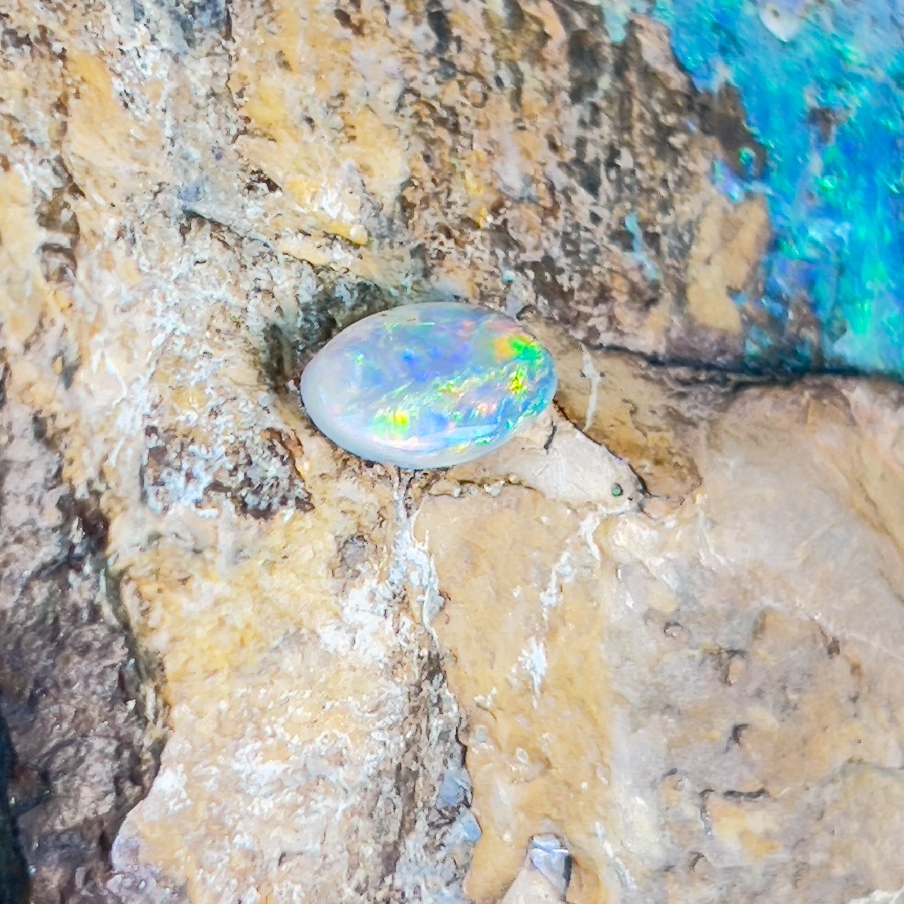 One Oval 1.19ct Black Opal Fire - Masterpiece Jewellery Opal & Gems Sydney Australia | Online Shop