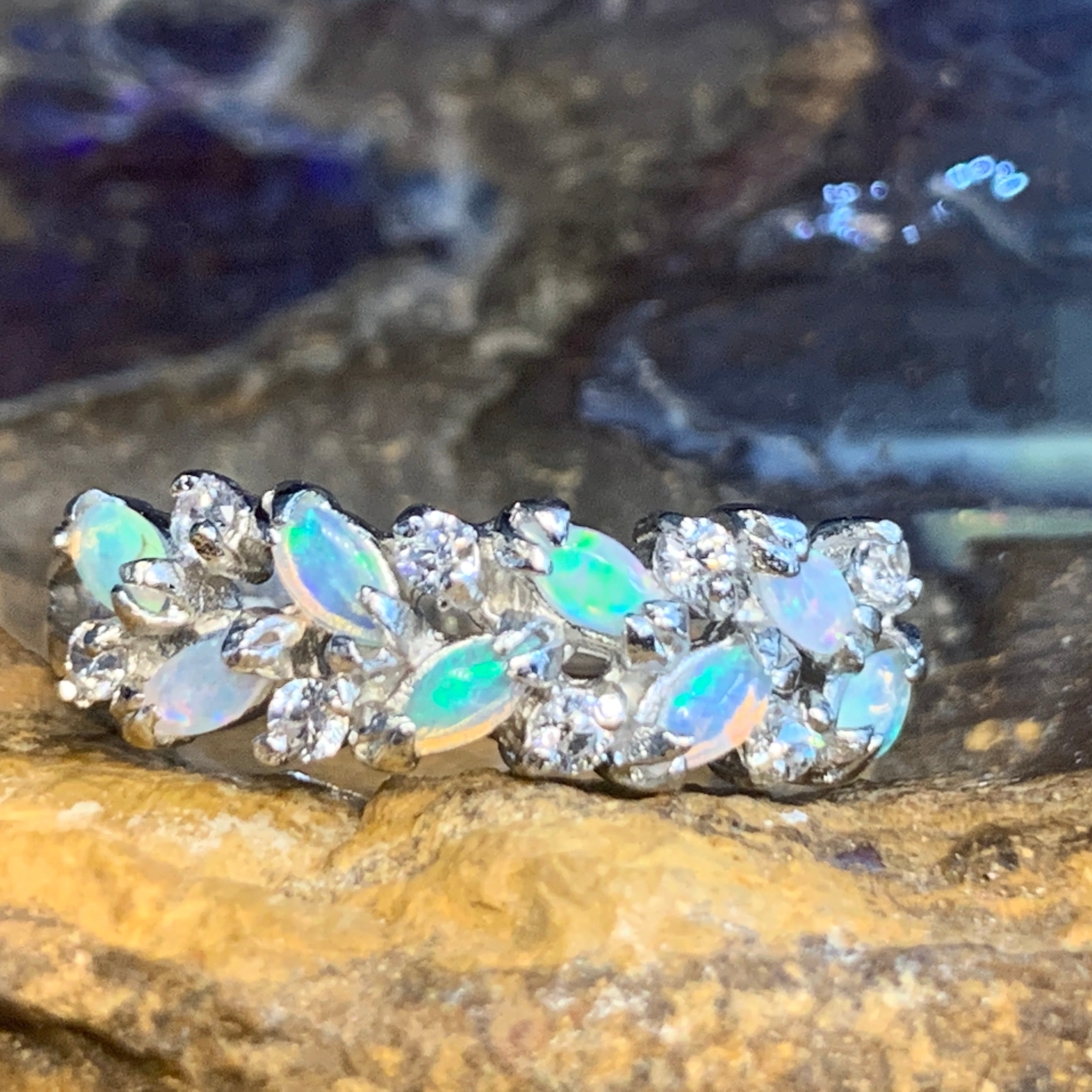 STERLING SILVER OPAL RING - Masterpiece Jewellery Opal & Gems Sydney Australia | Online Shop