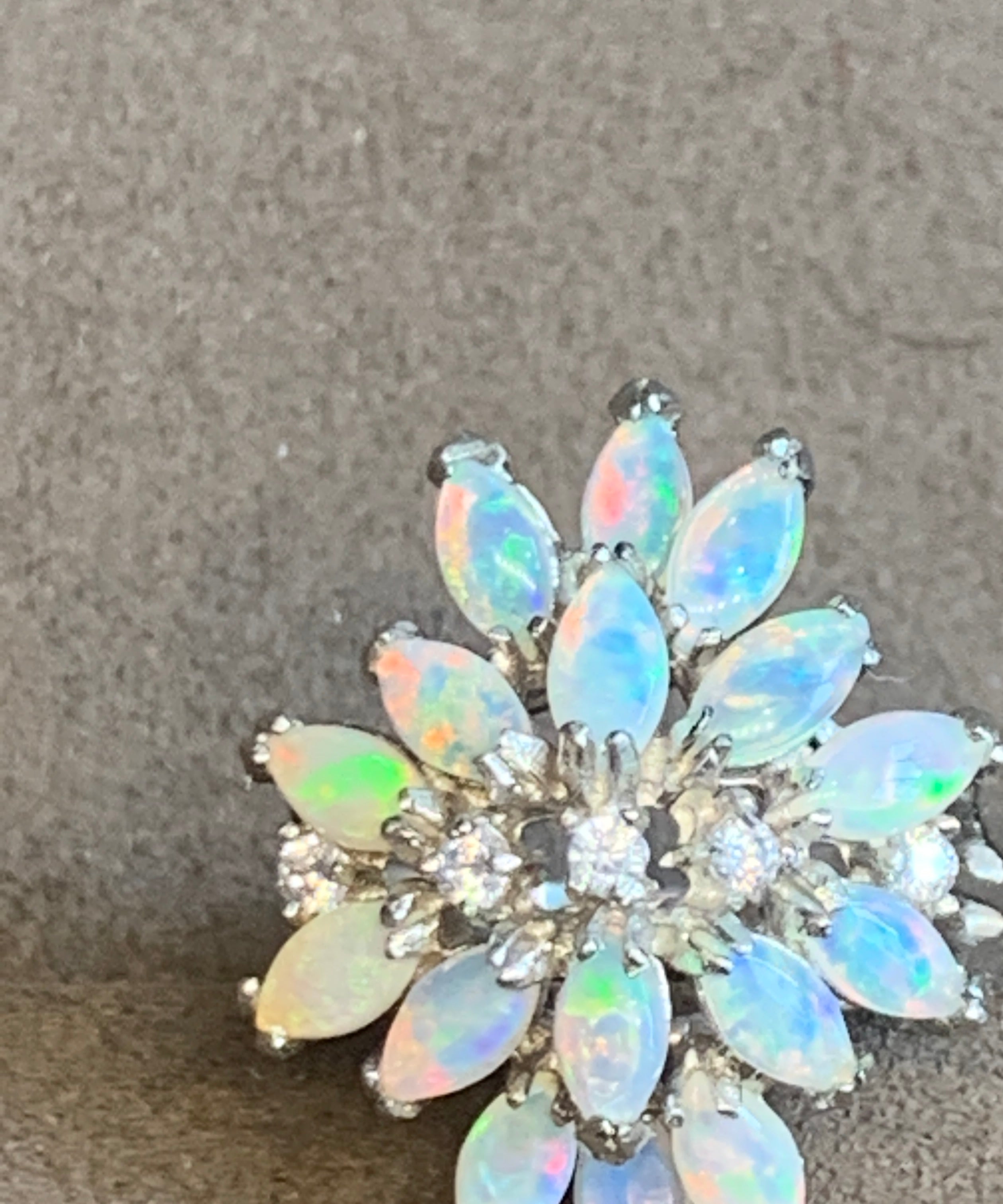 STERLING SILVER OPAL LOTUS RING - Masterpiece Jewellery Opal & Gems Sydney Australia | Online Shop