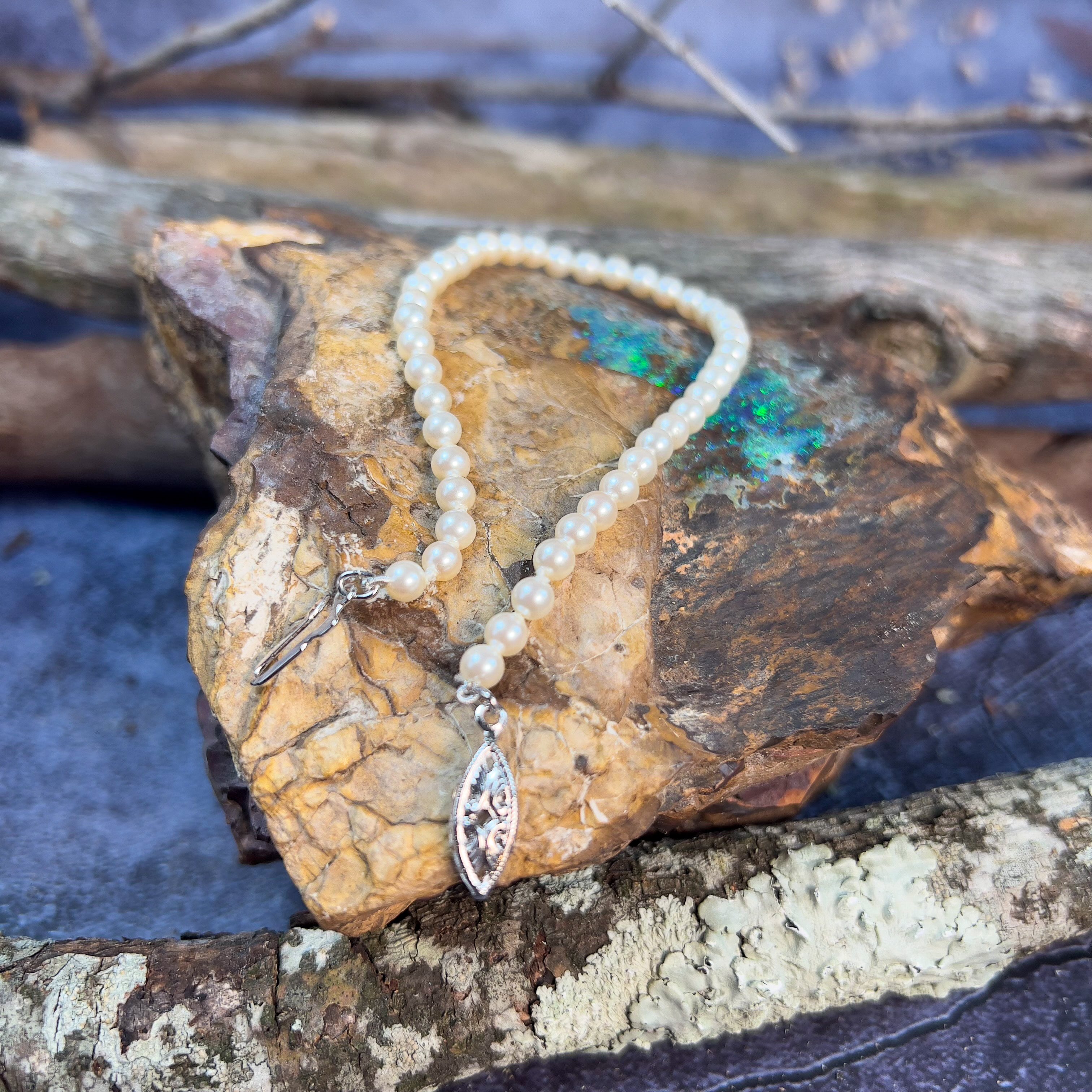 Silver seed pearl 4mm bracelet - Masterpiece Jewellery Opal & Gems Sydney Australia | Online Shop