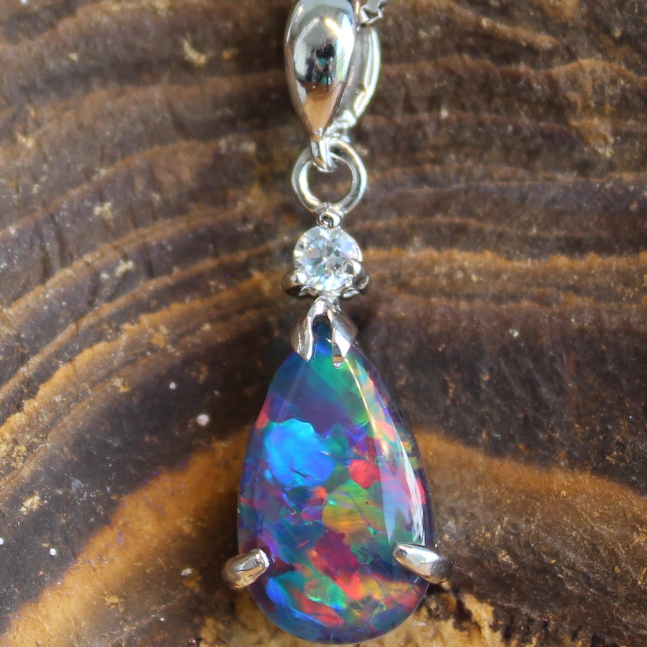 Sterling Silver Opal triplet pendant - Masterpiece Jewellery Opal & Gems Sydney Australia | Online Shop