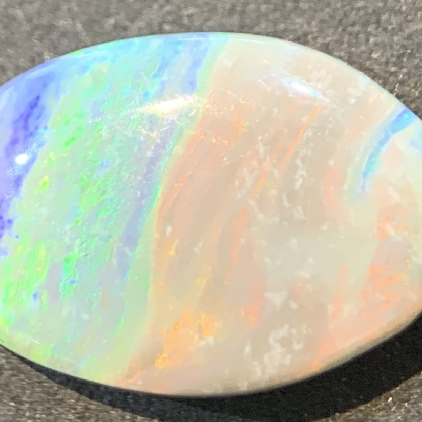 One Multi colour Black Opal stripe pattern 2.55ct - Masterpiece Jewellery Opal & Gems Sydney Australia | Online Shop