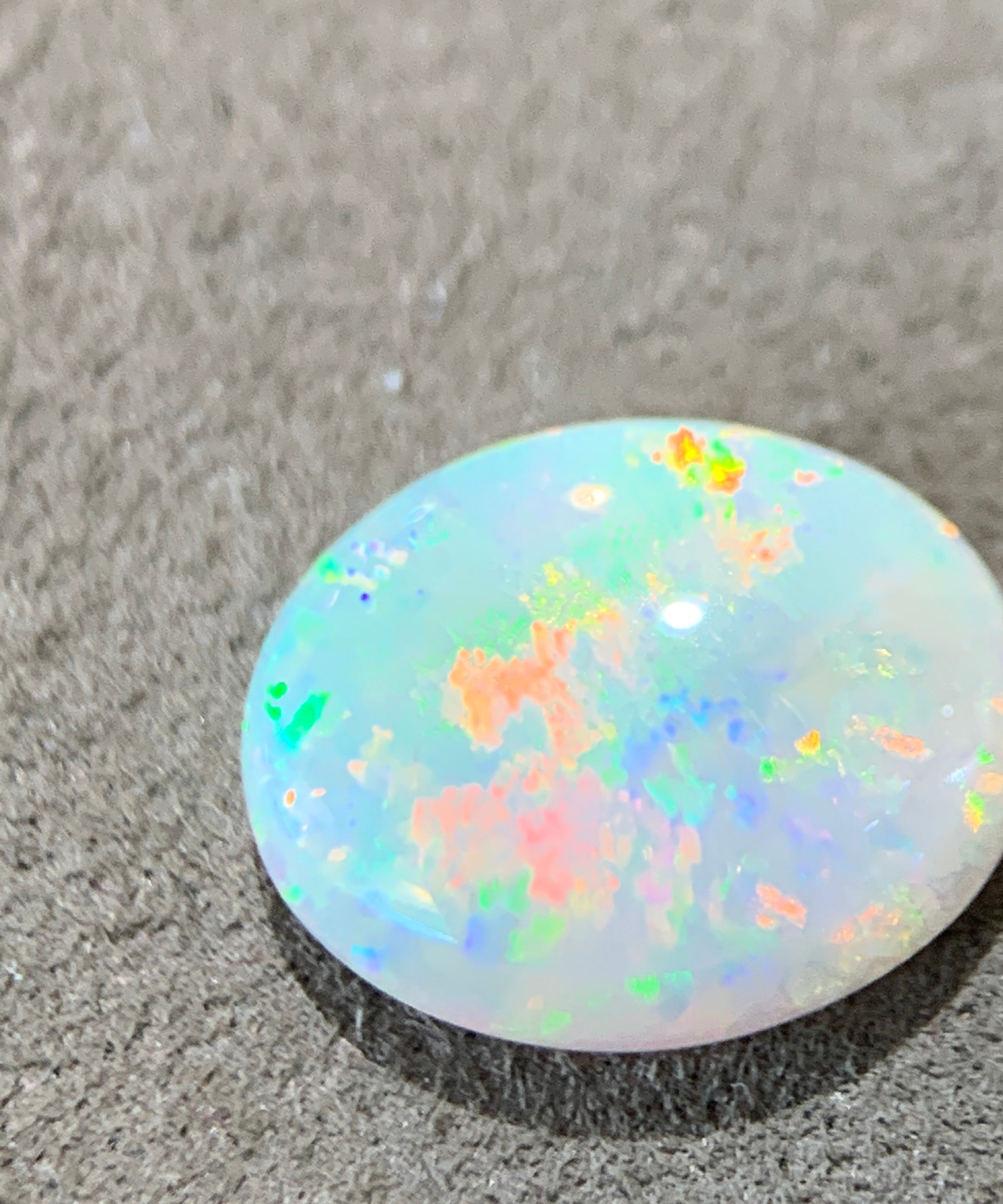 Oval Crystal Fire Opal 2.57ct - Masterpiece Jewellery Opal & Gems Sydney Australia | Online Shop