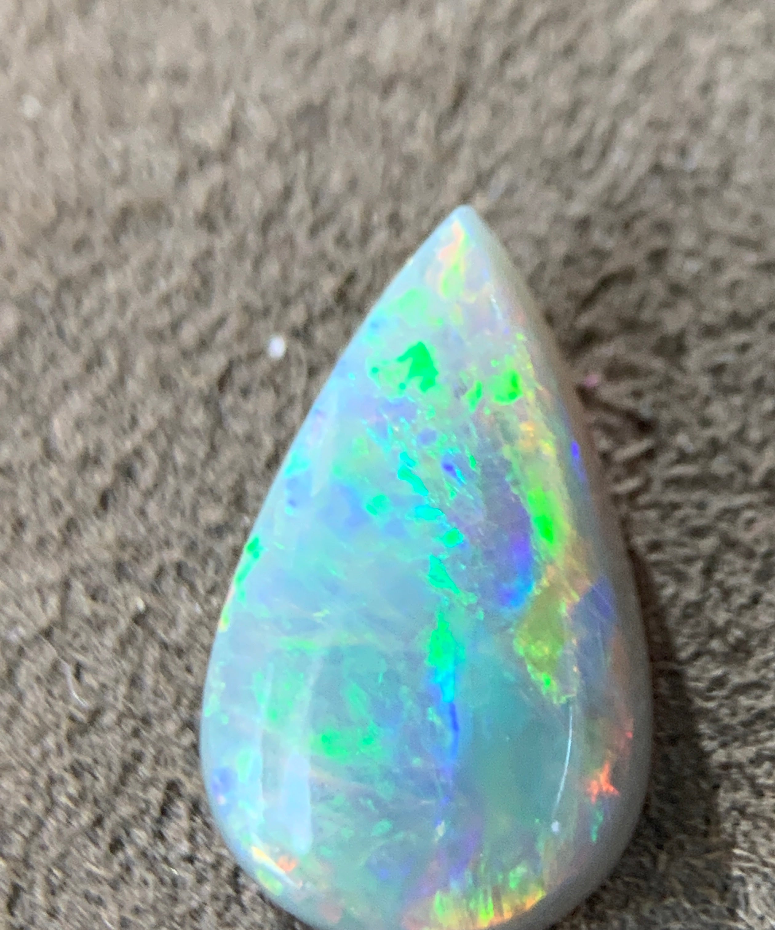 Pear shape Black Opal 1.65ct - Masterpiece Jewellery Opal & Gems Sydney Australia | Online Shop
