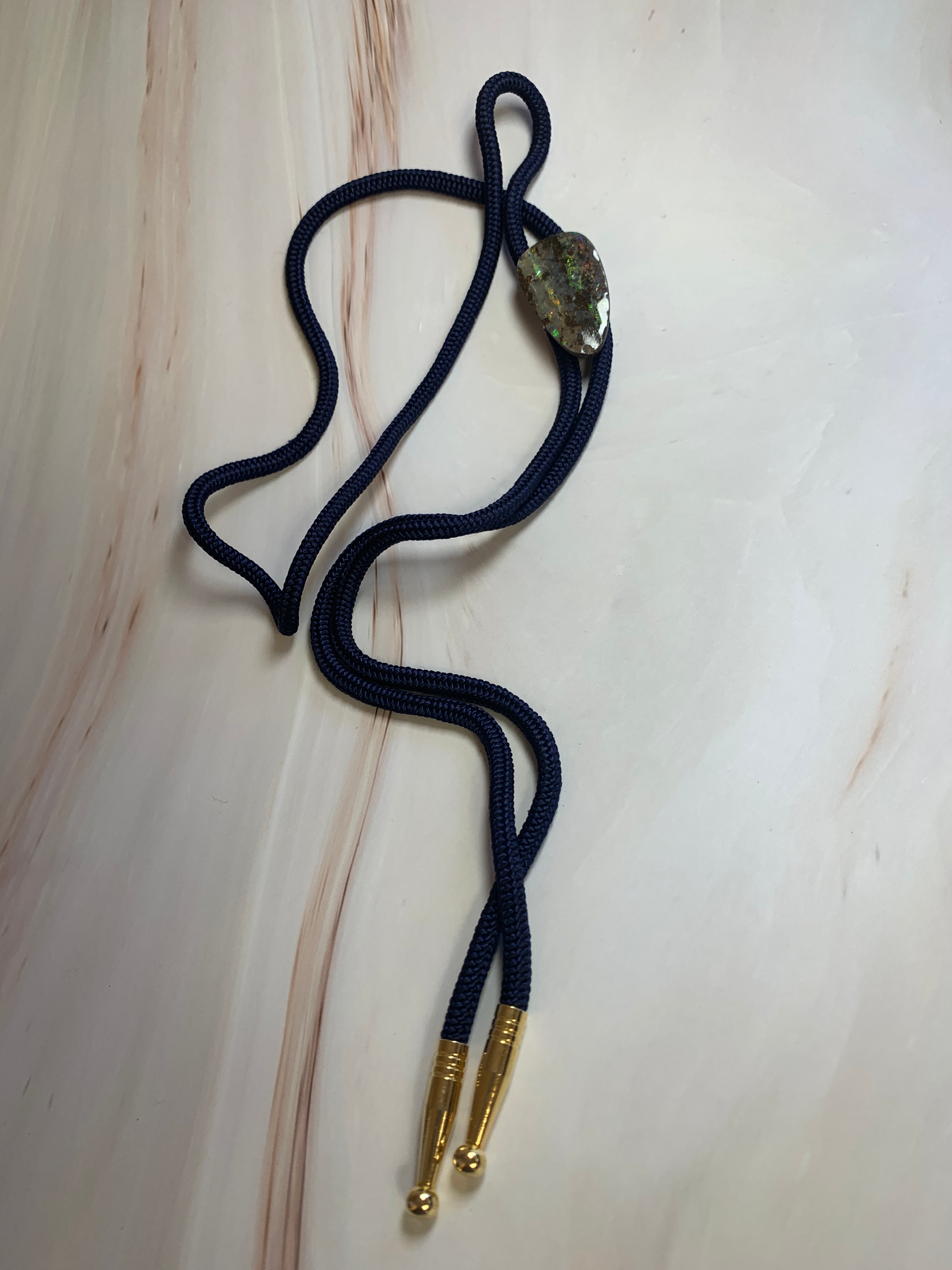 Bolo Boulder Opal and Silver tie - Masterpiece Jewellery Opal & Gems Sydney Australia | Online Shop