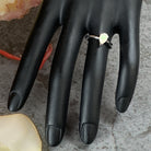 Sterling Silver Opal classic 7x5mm teardrop shape ring - Masterpiece Jewellery Opal & Gems Sydney Australia | Online Shop