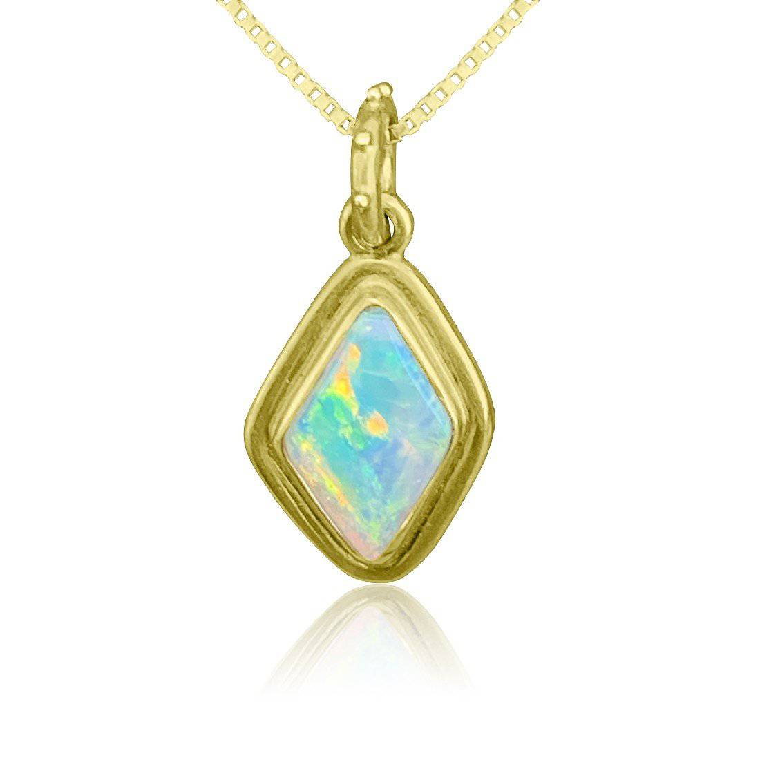 18kt Yellow Gold Opal pendant - Masterpiece Jewellery Opal & Gems Sydney Australia | Online Shop
