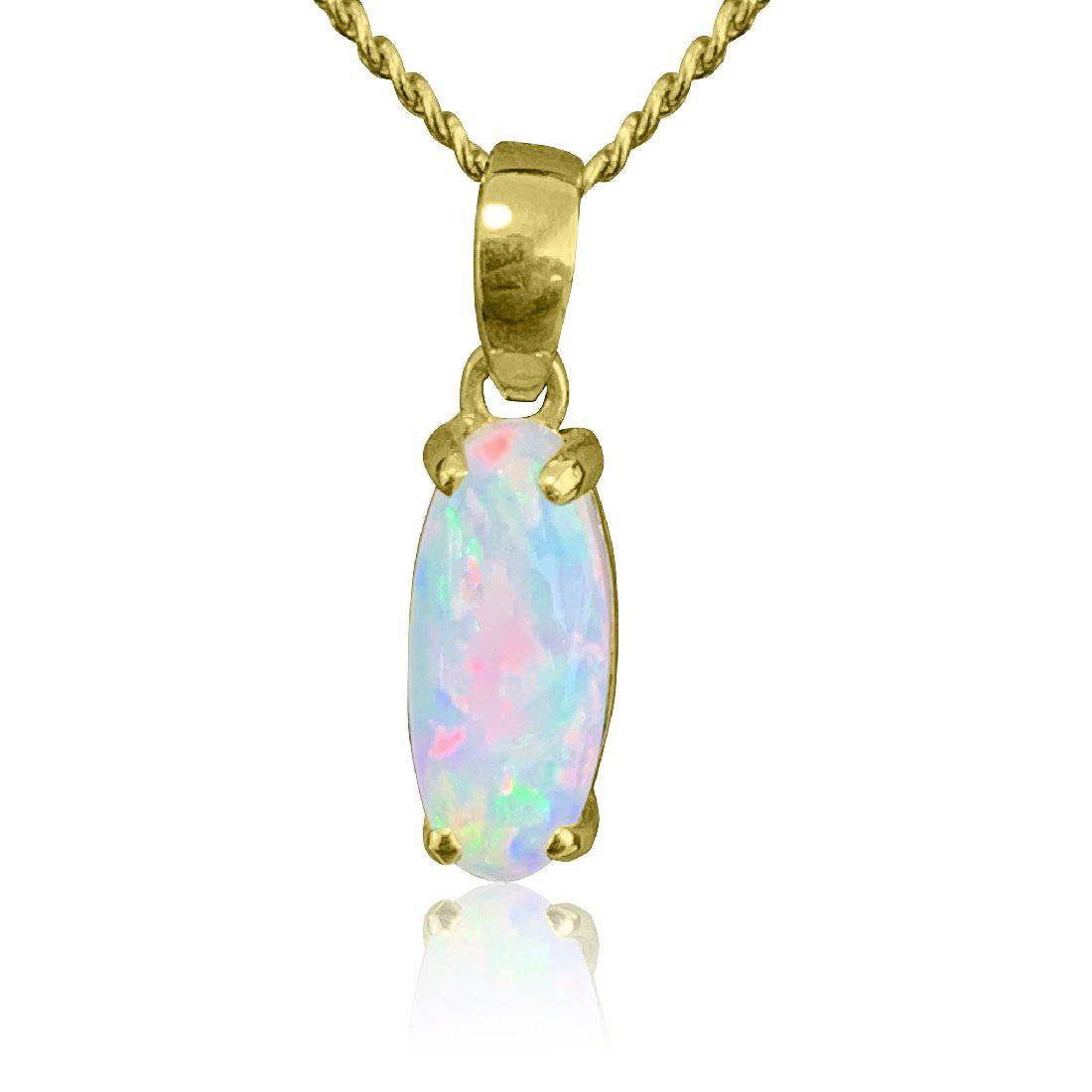 18kt Yellow Gold Opal pendant - Masterpiece Jewellery Opal & Gems Sydney Australia | Online Shop
