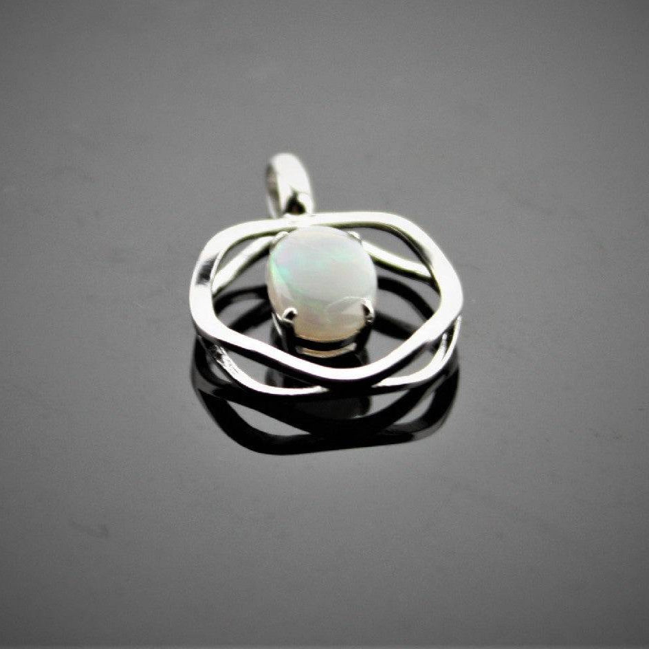 Sterling Silver Opal pendant - Masterpiece Jewellery Opal & Gems Sydney Australia | Online Shop