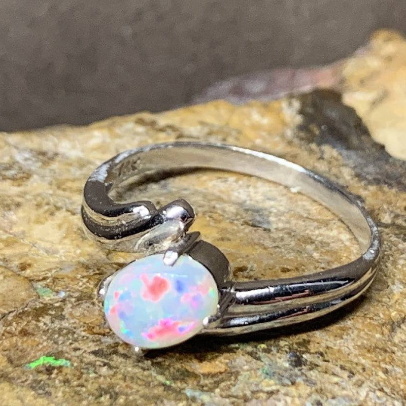 18kt White Gold White Fire Opal ring - Masterpiece Jewellery Opal & Gems Sydney Australia | Online Shop