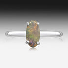 Sterling Silver Black Opal ring - Masterpiece Jewellery Opal & Gems Sydney Australia | Online Shop