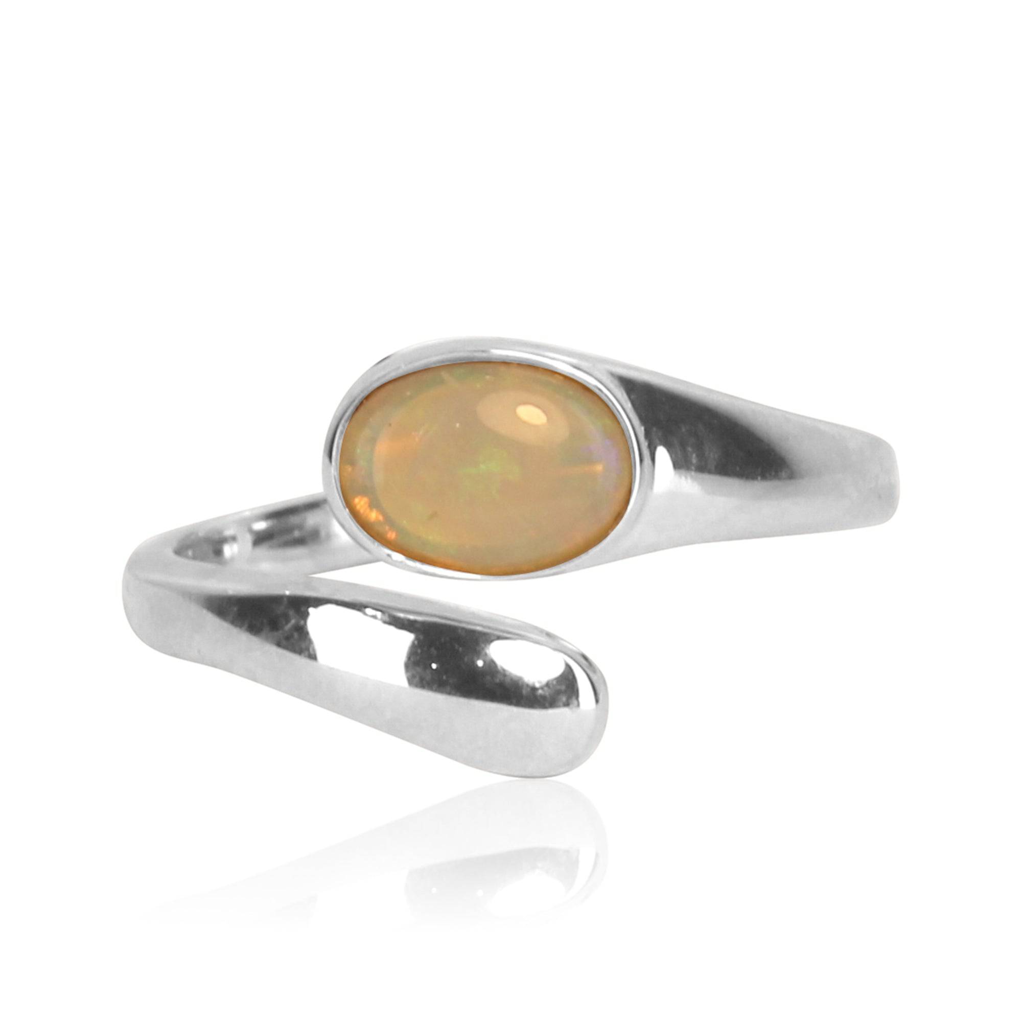 Sterling Silver Opal ring - Masterpiece Jewellery Opal & Gems Sydney Australia | Online Shop