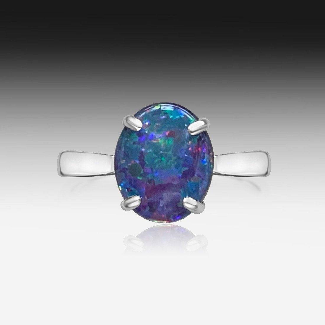 Sterling Silver Triplet Opal ring - Masterpiece Jewellery Opal & Gems Sydney Australia | Online Shop
