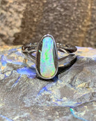 Sterling Silver Boulder Opal ring - Masterpiece Jewellery Opal & Gems Sydney Australia | Online Shop
