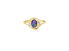 Gold Plated Sterling Silver 7x5mm Opal ring - Masterpiece Jewellery Opal & Gems Sydney Australia | Online Shop