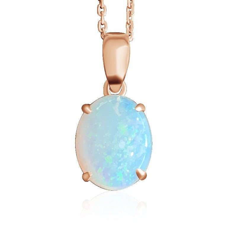 9kt Rose Gold Opal pendant 3 - Masterpiece Jewellery Opal & Gems Sydney Australia | Online Shop
