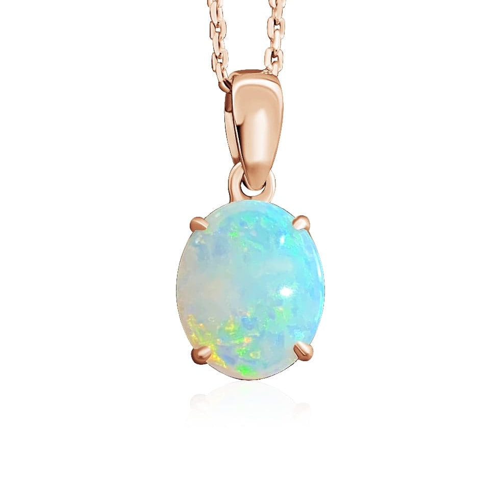 9kt Rose Gold Opal pendant - Masterpiece Jewellery Opal & Gems Sydney Australia | Online Shop