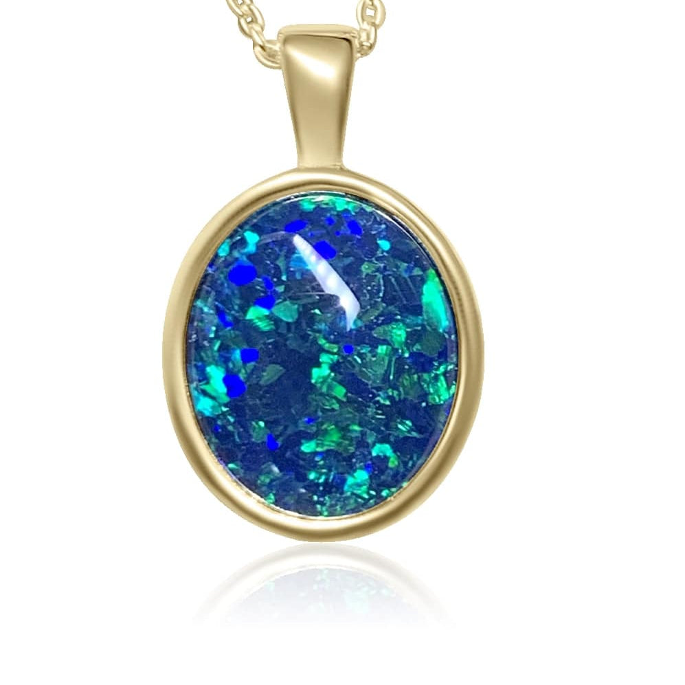 OPAL TRIPLET 12X10MM PENDANT - Masterpiece Jewellery Opal & Gems Sydney Australia | Online Shop