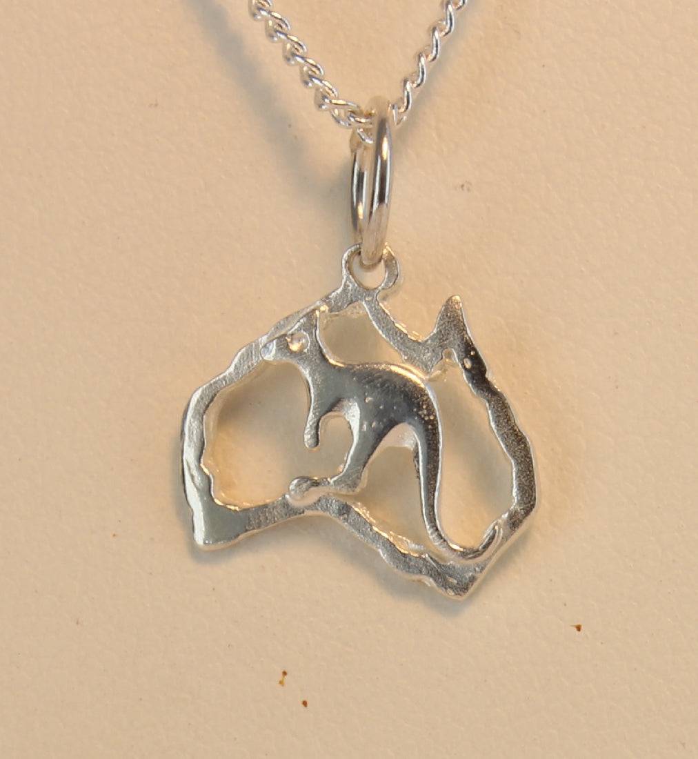 s/s map & kanga - Masterpiece Jewellery Opal & Gems Sydney Australia | Online Shop