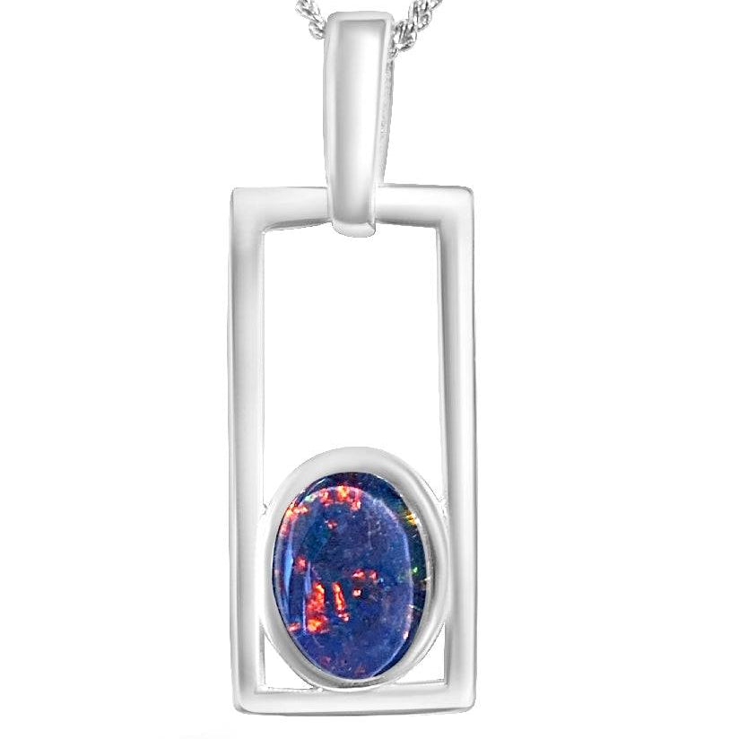 Sterling Sliver Opal triplet Pendant - Masterpiece Jewellery Opal & Gems Sydney Australia | Online Shop