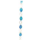 Opal Bracelet - Sterling Silver Bracelet for Women. Ladies Bracelets with 7x5mm Blue or Black Opal Triplets, Perfect Womens Bracelet and Silver Jewellery for Women. - Masterpiece Jewellery Opal & Gems Sydney Australia | Online Shop