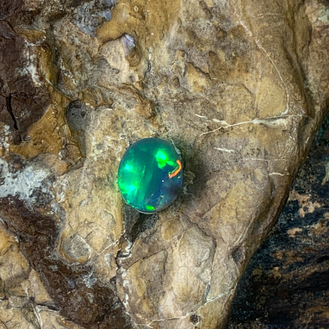 Black Opal 1.3ct Oval - Masterpiece Jewellery Opal & Gems Sydney Australia | Online Shop