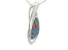 Sterling Silver Opal doublet 12x9mm pendant - Masterpiece Jewellery Opal & Gems Sydney Australia | Online Shop