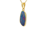 Gold Plated Silver Opal doublet 23.2x8mm pendant - Masterpiece Jewellery Opal & Gems Sydney Australia | Online Shop