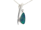 Sterling Silver Opal doublet 20.7x9.4mm pendant - Masterpiece Jewellery Opal & Gems Sydney Australia | Online Shop