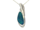 Sterling Silver Opal doublet 24x10.6mm pendant - Masterpiece Jewellery Opal & Gems Sydney Australia | Online Shop