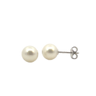 Pair of South Sea Pearls 8-9mm with 18kt White Gold studs - Masterpiece Jewellery Opal & Gems Sydney Australia | Online Shop