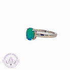 Sterling Silver solitaire Opal triplet 8x6mm ring - Masterpiece Jewellery Opal & Gems Sydney Australia | Online Shop