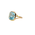 18kt Yellow Gold Sky Blue Topaz 15.6ct bezel set - Masterpiece Jewellery Opal & Gems Sydney Australia | Online Shop