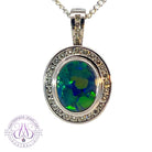 18kt White Gold multi piece Black Opal diamond ring, pendant and brooch piece - Masterpiece Jewellery Opal & Gems Sydney Australia | Online Shop