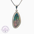 18kt White Gold Boulder Opal 4.3ct pendant - Masterpiece Jewellery Opal & Gems Sydney Australia | Online Shop