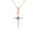 Sterling silver plated with Rose Gold Opal triplet 3mm cross - Masterpiece Jewellery Opal & Gems Sydney Australia | Online Shop