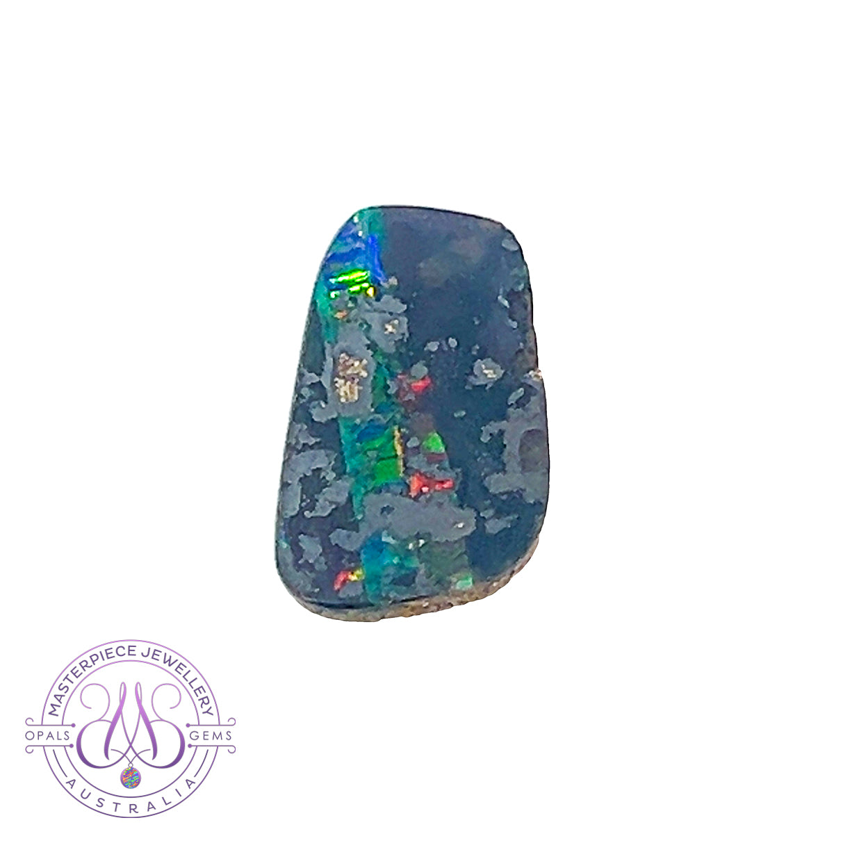 5.55ct Boulder Opal rectangular - Masterpiece Jewellery Opal & Gems Sydney Australia | Online Shop