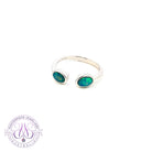 Sterling Silver split shank Opal doublet ring