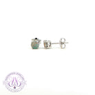 18kt White Gold 5mm Black Opal studs