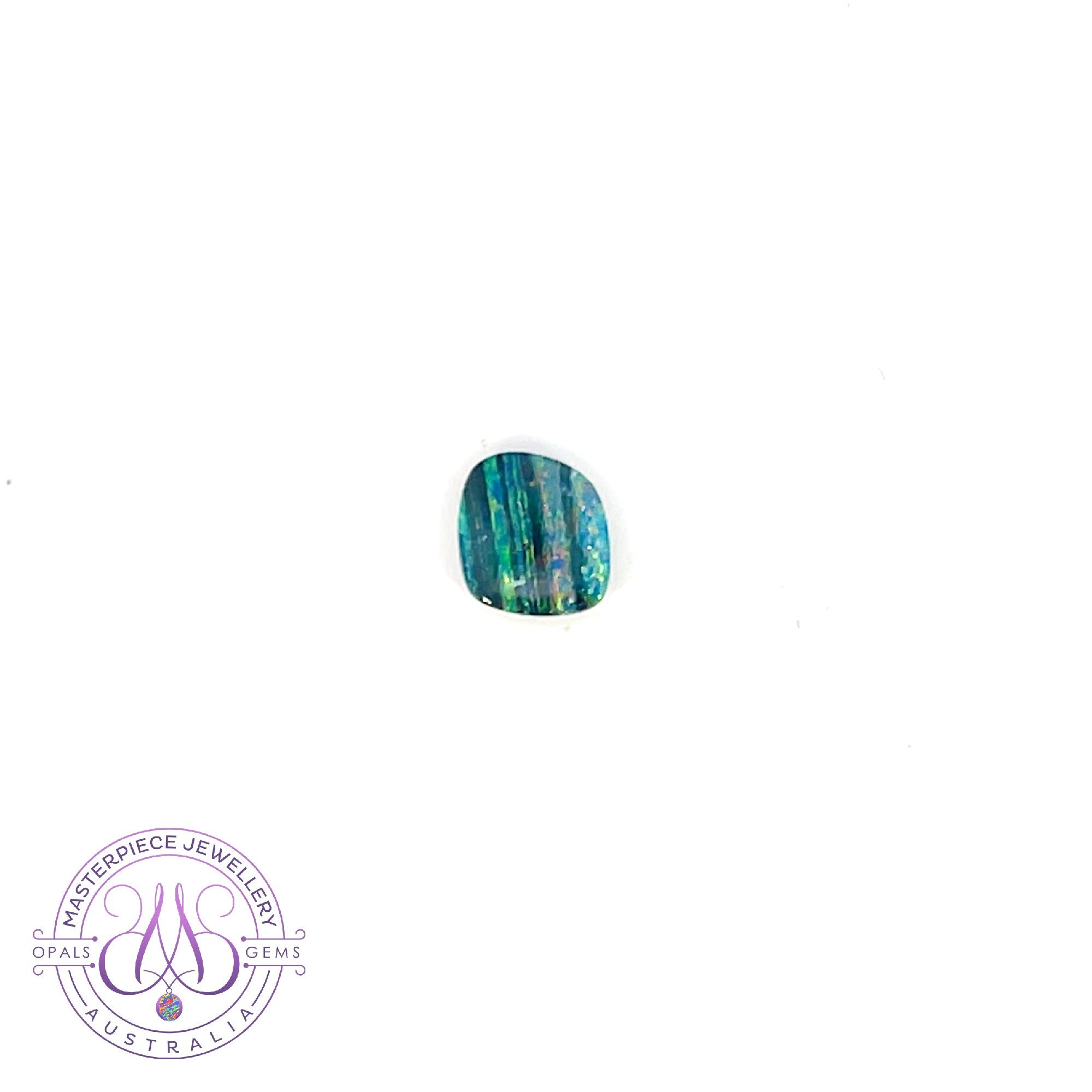 Loose square opal doublet 1.8ct