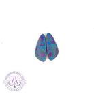 Pair of Opal doublet long triangle drop shape 