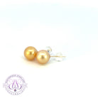 18kt Yellow Gold South Sea 8-9mm Golden Pearl studs
