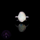 Sterling Silver White Opal freeform 1.41ct ring